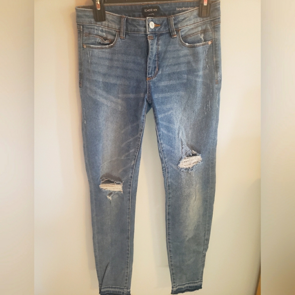 Bebe Jeans Heart breaker Skinny Jeans Blue Size 27